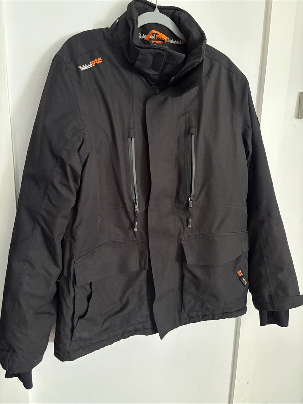 Timberland PRO Men’s Black Performance Work Jacket with Orange Logo